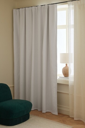Ellos Home Mørkleggingsgardin Ines Wide ekstra bred 1 pakning Hvit