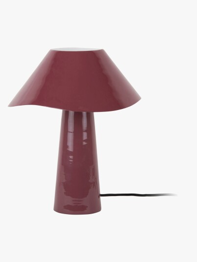 Leitmotiv Table Lamp Ameno - Burgundy - H33CM Leitmotiv Table Lamp Ameno - Burgundy - H33CM