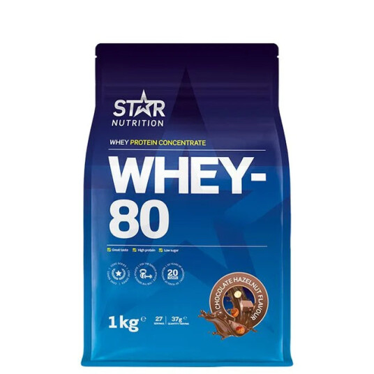 Star Nutrition Whey-80 Chocolate Hazelnut Nougat 1kg
