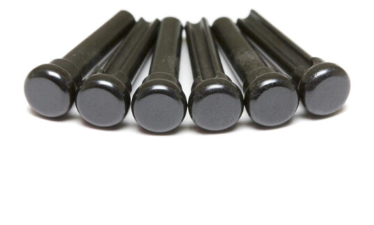 Graph Tech Tusq Lp-3000-60 - Bridge Pins Svart, No Inlay, 60pk
