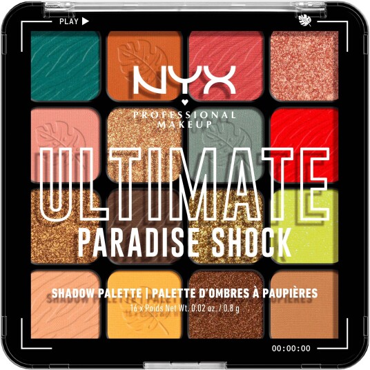 NYX Professional Makeup Ultimate Color Palette 16 Pan Paradise Sh NYX Professional Makeup Ultimate Color Palette 16 Pan Paradise Sh