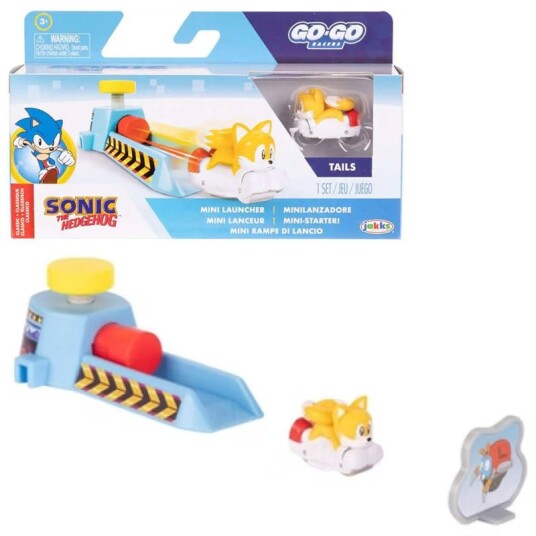 Sonic Classic Go Go Racers Launcher m/ figur Tails Sonic Classic Go Go Racers Launcher m/ figur Tails