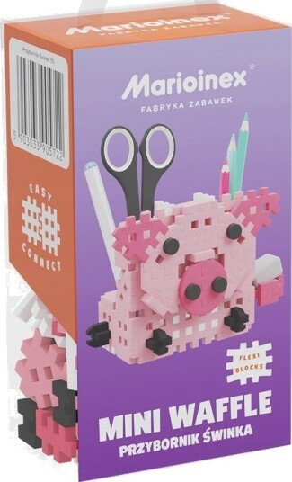 Marioinex Mini Waffle Byggeklosser – Svinebrett 70 Deler