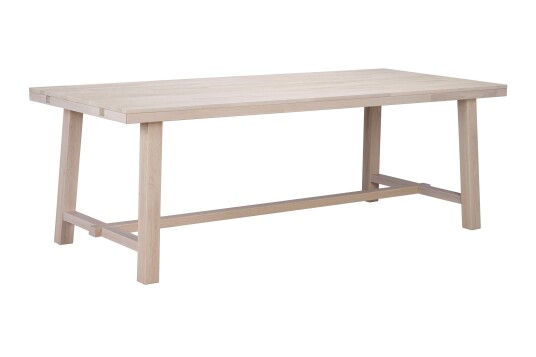 Rowico Home Brooklyn spisebord Hvitpigmentert eik 220 x 95 cm Hvit