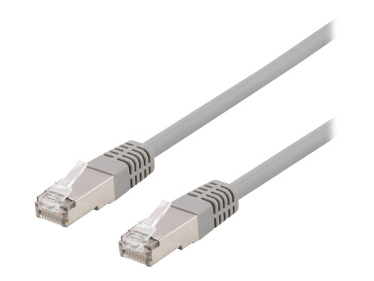Deltaco CAT 6 S/FTP Koblingskabel RJ-45 Hann 1 m Grå Halogenfri