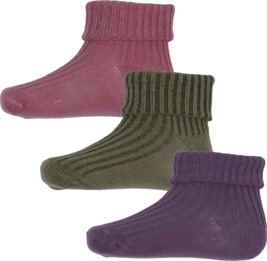 Minymo Baby Sock Rib (3 Pack) - Multi/patterned - 19\22 Minymo Baby Sock Rib (3 Pack) - Multi/patterned - 19\22