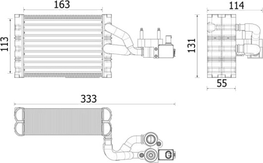 Fordamper, klimaanlegg MAHLE AE 162 000P