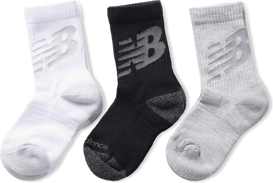 New Balance Youth Lifestyle Graphic Crew 3 Pack White M