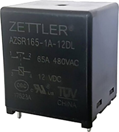 Zettler Electronics Printrelé 12 V/Dc 80 A 1 X Sluttkontakt 1 Stk