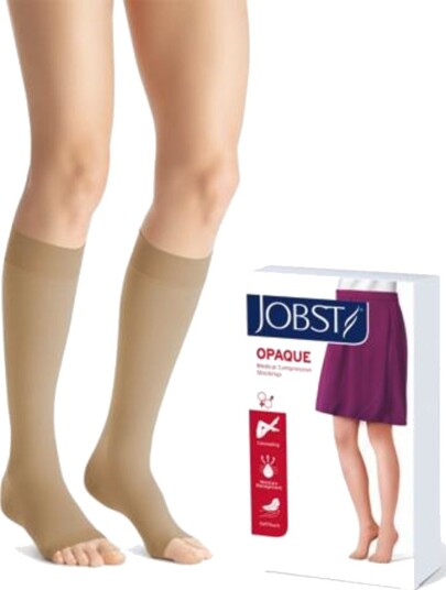 Jobst Opaque K2 Knestrømpe uten tå Natur L 1par Jobst Opaque K2 Knestrømpe uten tå Natur L 1par