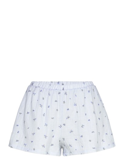 Hunkemöller Short Muslin Flower Blue S