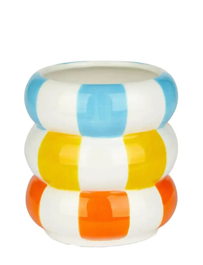 Balvi Keramiske Urtepotteskjuler, Flerfarvet 12 Cm - Multi/patterned - H:12CM
