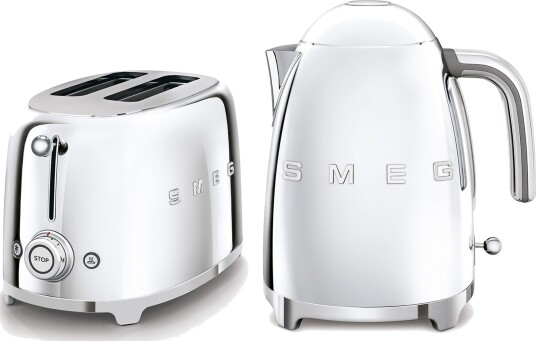 Smeg Frokostpakke Brødrister + Vannkoker Krom Smeg Frokostpakke Brødrister + Vannkoker Krom
