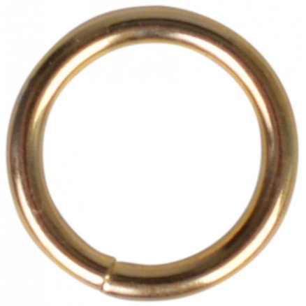 Læderiet Ring Messing 15mm 1 stk