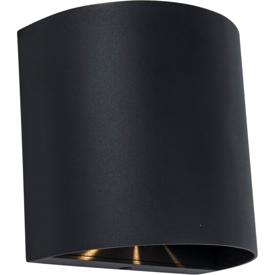 LUTEC ARCHITECTURAL GEMINI BEAMS VEGGHENGT LAMPE MATT SORT 73MMX110MMX110MM