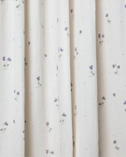 Garbo&Friends Viola Muslin Curtain 2 Pack Cream 140X300 x 140