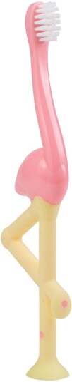Dr Brown s Tannbørste Flaminco 1–4 år rosa/gul 1 stk.