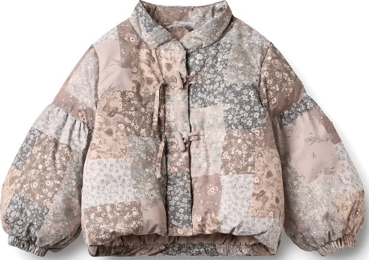 Wheat Puffer Jacket Zallie PATCHWORK FLOWERS 116