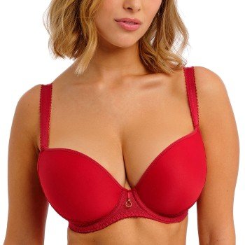 Freya BH Fascinate UW Moulded Plunge T Shirt Bra Rød F 70 Dame