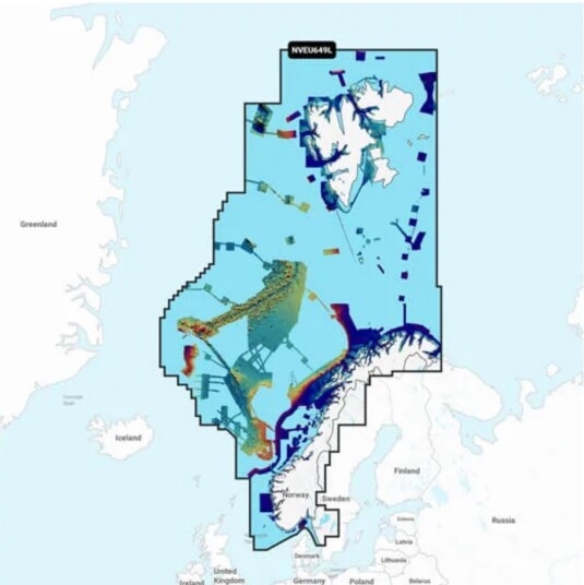 Maritime Kart Norge Nveu649 Garmin Navionics Vision+ Microsd/Sd
