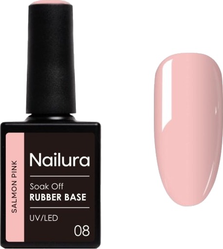Nailura Rubber Base 8 – Lakserosa – 10 ml Nailura Rubber Base 8 – Lakserosa – 10 ml