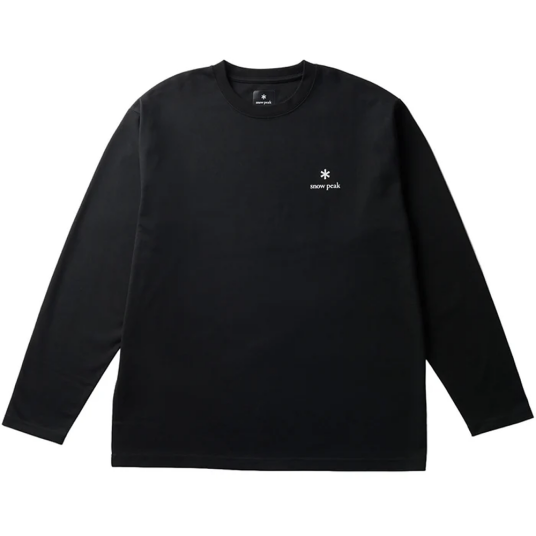 Snow Peak Nsd Logo L/S T Shirt Black Black L