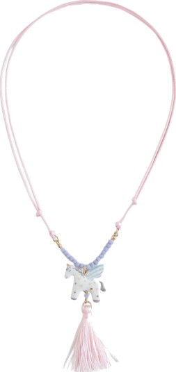 Mango Unicorn Cord Necklace Pink ONE SIZE Mango Unicorn Cord Necklace Pink ONE SIZE