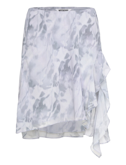 Weekday Layered Midi Skirt - Grey - XS