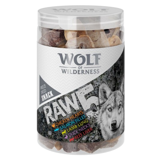 Økonomipakke Wolf Of Wilderness Raw Frysetørkede Premiumsnacks Mix 3 X 150 G
