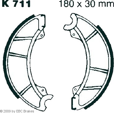 Bremsesko sett EBC Brakes K711