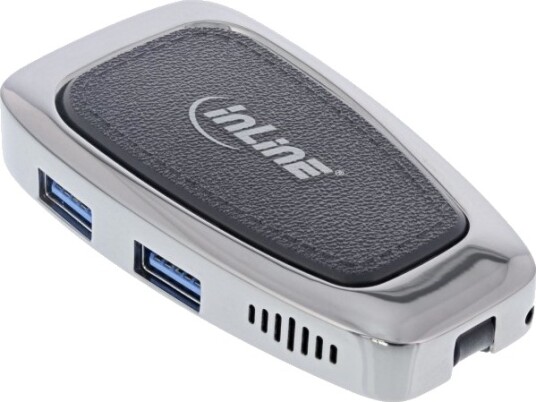 Inline 33272A, Usb 3.2 Gen 2 (3.1 Gen 2) Type-C, Hdmi, Usb 3.2 Gen 2 (3.1 Gen 2) Type-A, Usb 3.2 Gen 2 (3.1 Gen 2) Type-C, 10000 Mbit/S, 3840 X 2160 Piksler, Sølv, Aluminium