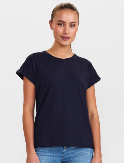 Nümph Nubeverly T-Shirt - Gots - Navy - XS Nümph Nubeverly T-Shirt - Gots - Navy - XS