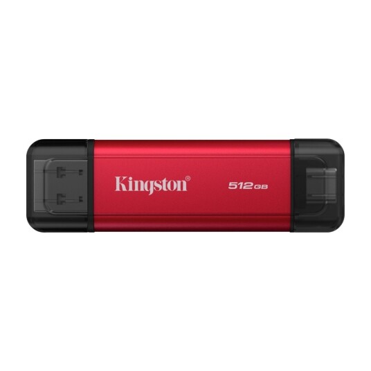 Kingston Dual Portable SSD 512GB Ekstern SSD Svart USB 3.2 Gen 2 SPSD/512GB