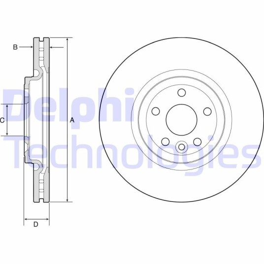 Bremseskive DELPHI BG9177C
