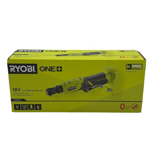 Ryobi Skralle ONE+ R18RW2 0 1/4" 18v Uten batteri Ryobi Skralle ONE+ R18RW2 0 1/4" 18v Uten batteri