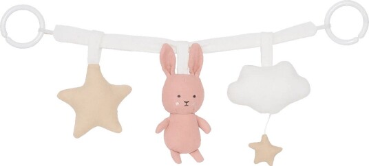 JaBaDaBaDo Barnvagnshänge Bunny Rosa PINK One Size