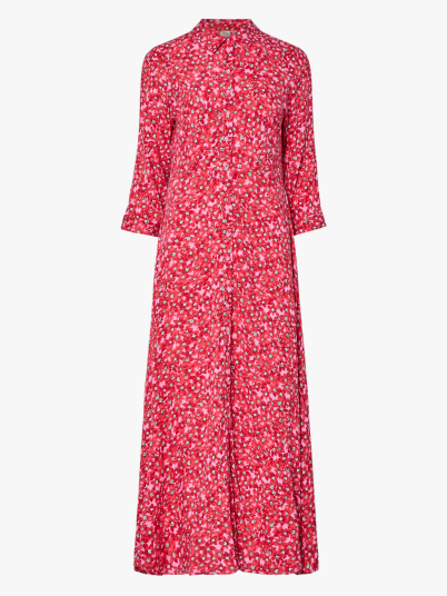 Y.A.S Savanna Long Shirt Dress Rød S Y.A.S Savanna Long Shirt Dress Rød S