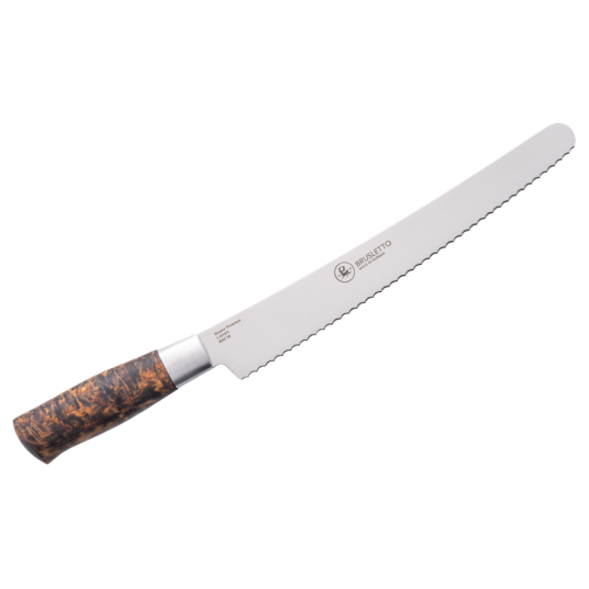 Brusletto Hunter premium chef brødkniv 38 cm blank/natur