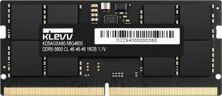 Klevv DDR5 SO-DIMM 16GB 5600MHz KD5AGSA80-56G4600