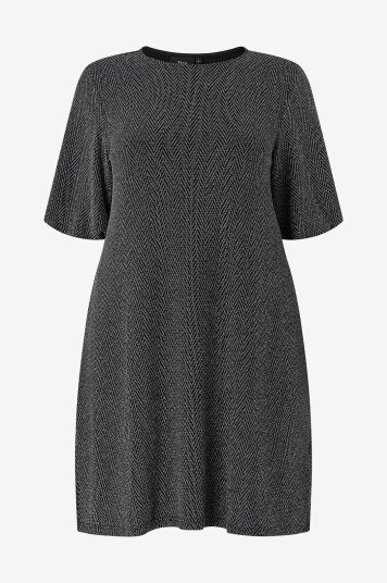 Zizzi Kjole caDiana 1/2 Svart