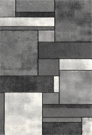 Gulvteppe   120x170 cm   Grå med mønster   Brilliance   Nordstrand Home