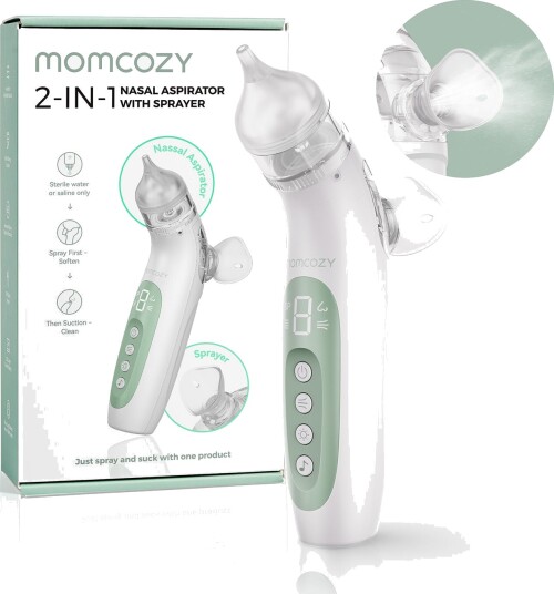 Momcozy Breezycleart 2-i-1 Spray & Suge Elektrisk Neserenser
