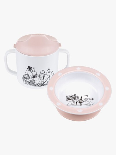Mummitrollet Vann & Bad Matsett 2 Deler Rosa