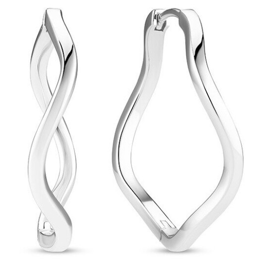 Sif Jakobs Ellera Waves Pianura X Grande Øredobber Sølv SJ E3879 Dame 925 Sterling Silver