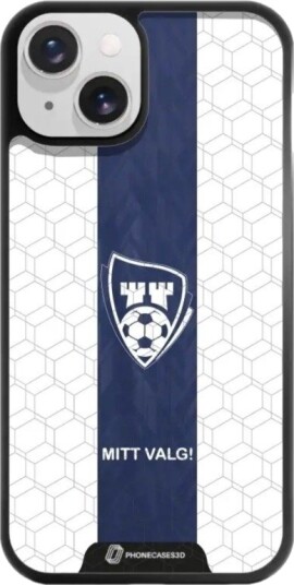 Phonecases3D iPhone 14 Sarpsborg 08 3D mobildeksel, svart