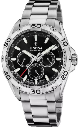 Festina Herreklokke F20623 5 Classic Sort/Stål Ø44.7 mm