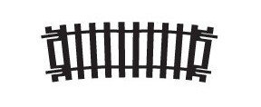 Hornby Halv Sving 2nd Radius (1 stk.) Hornby Halv Sving 2nd Radius (1 stk.)