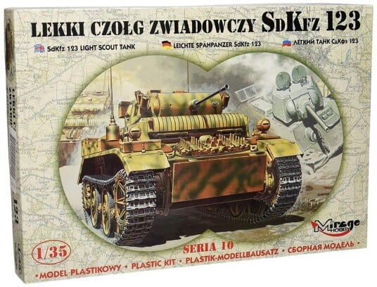 Mirage 35108 PzKpfw II Modelltank Byggesett 1:35 Mirage 35108 PzKpfw II Modelltank Byggesett 1:35