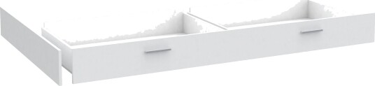 Uzayr Skuff med hjul 200x19 cm Hvit