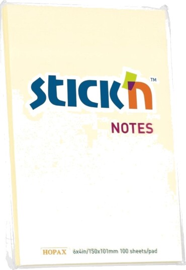 Notesblok Fsc 152X101 100 Ark Pastelgul 6 Pak